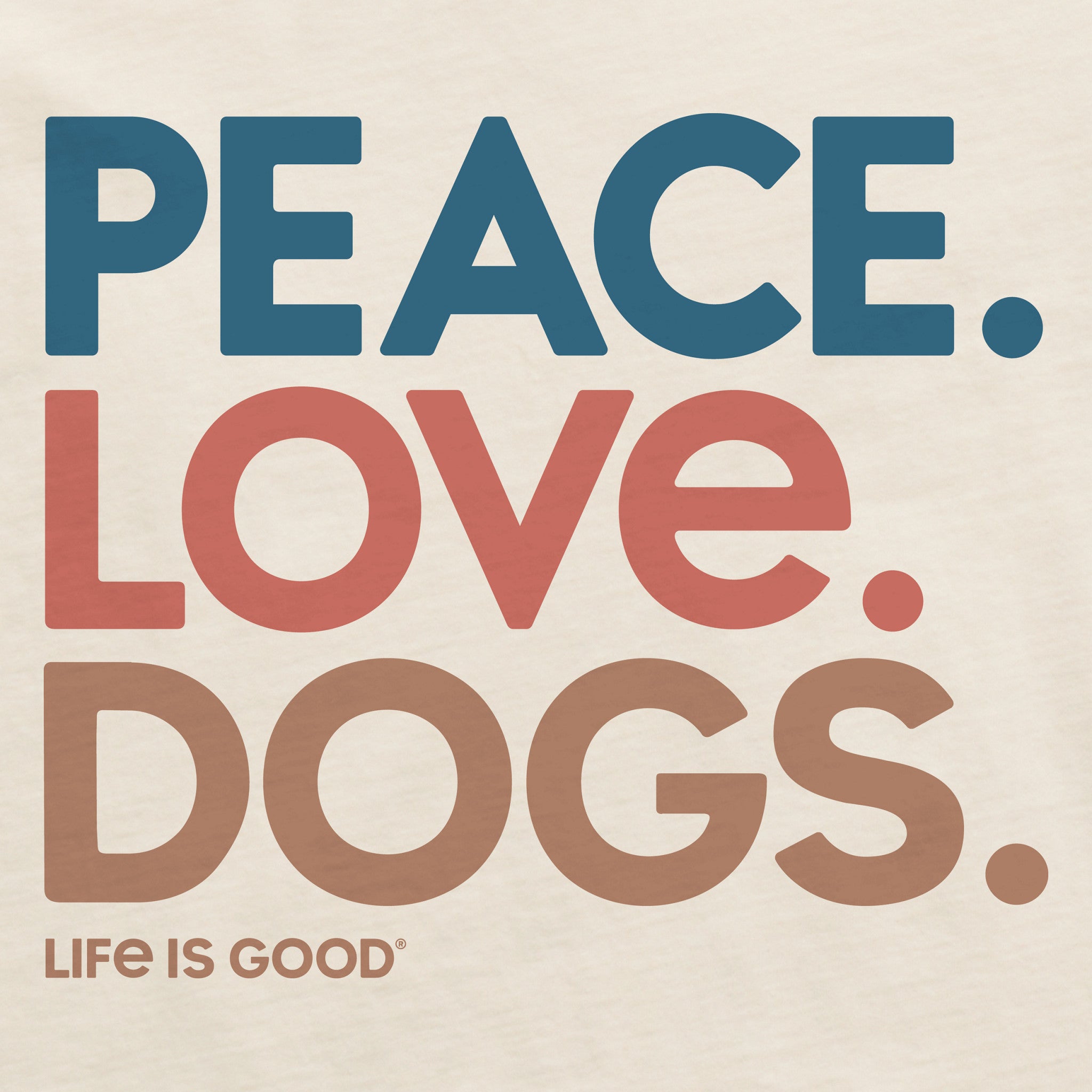 Women's Peace Love Dogs Short Sleeve Crusher Tee