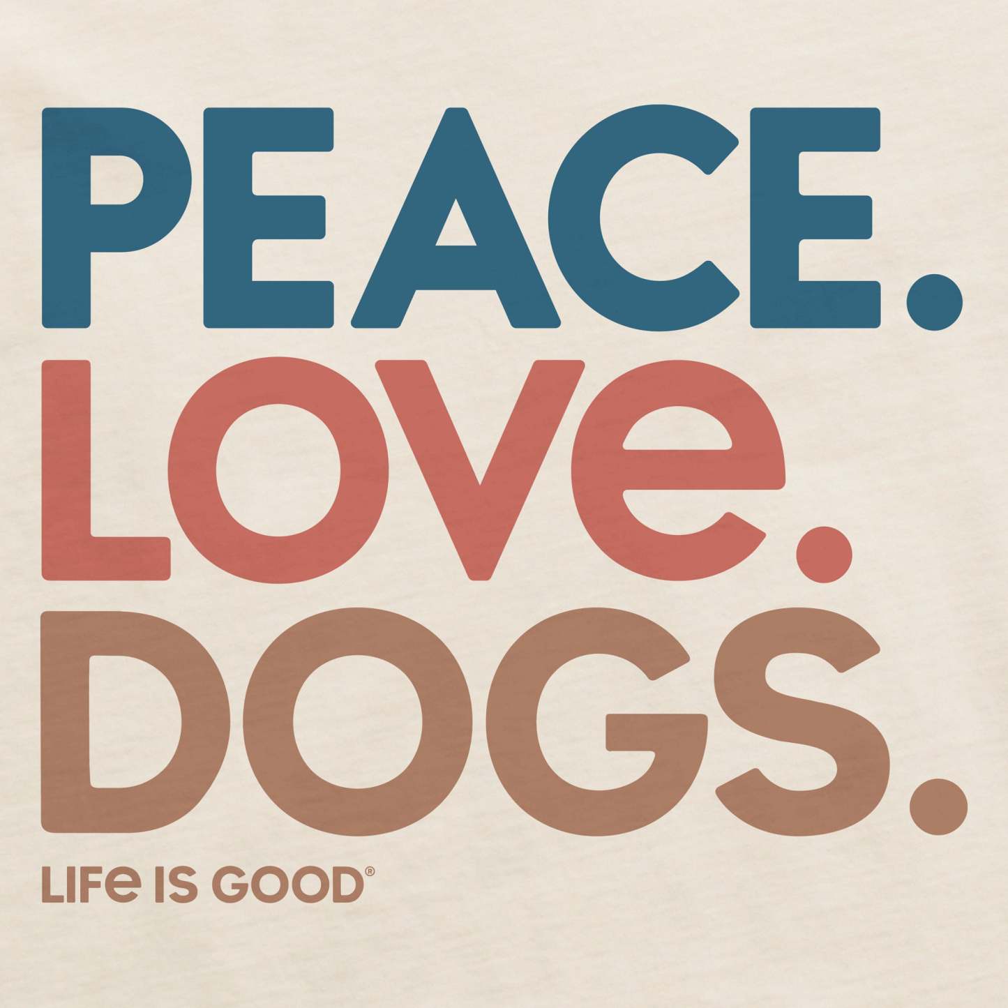Women's Peace Love Dogs Short Sleeve Crusher Tee