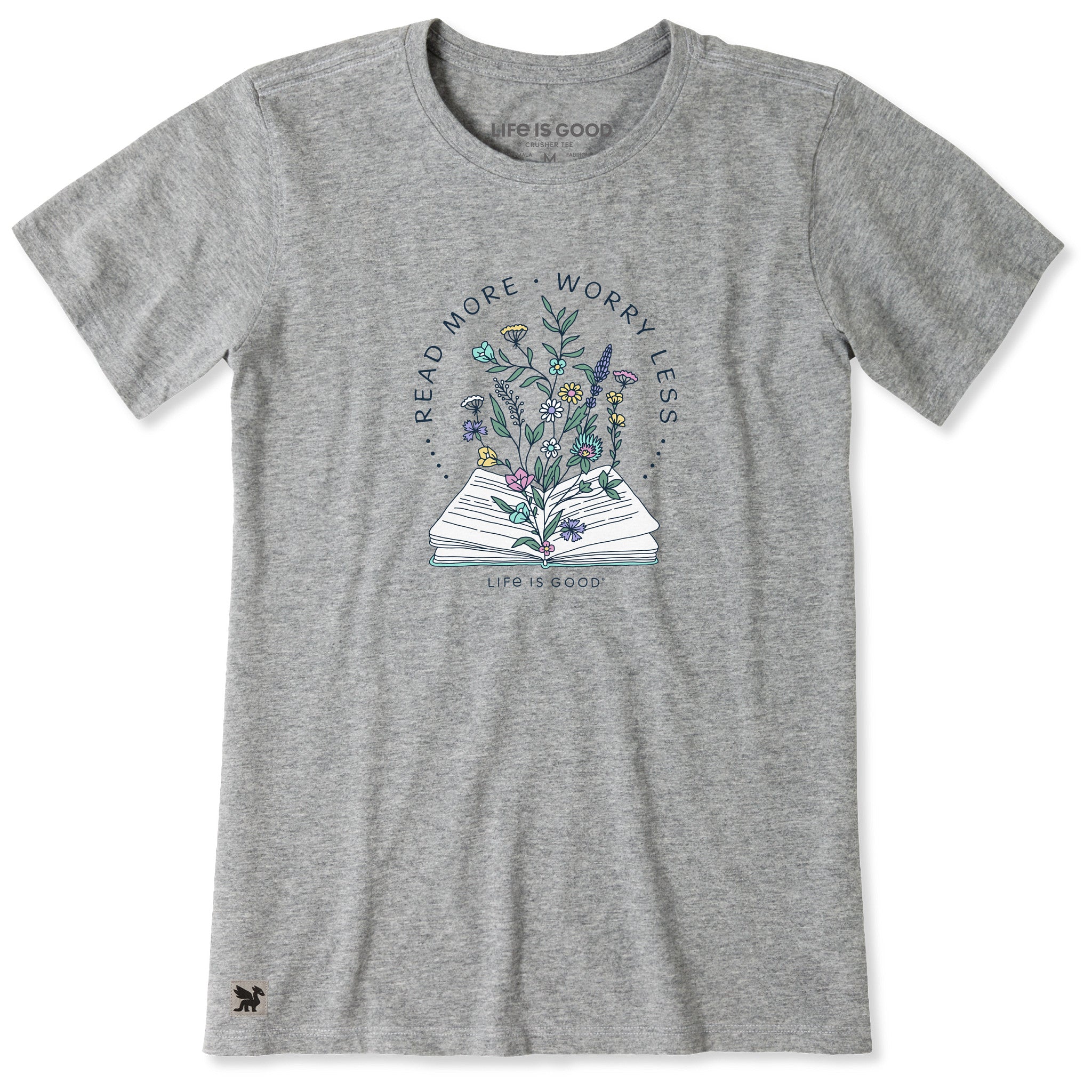 Women's Read More Flower Book Short Sleeve Tee