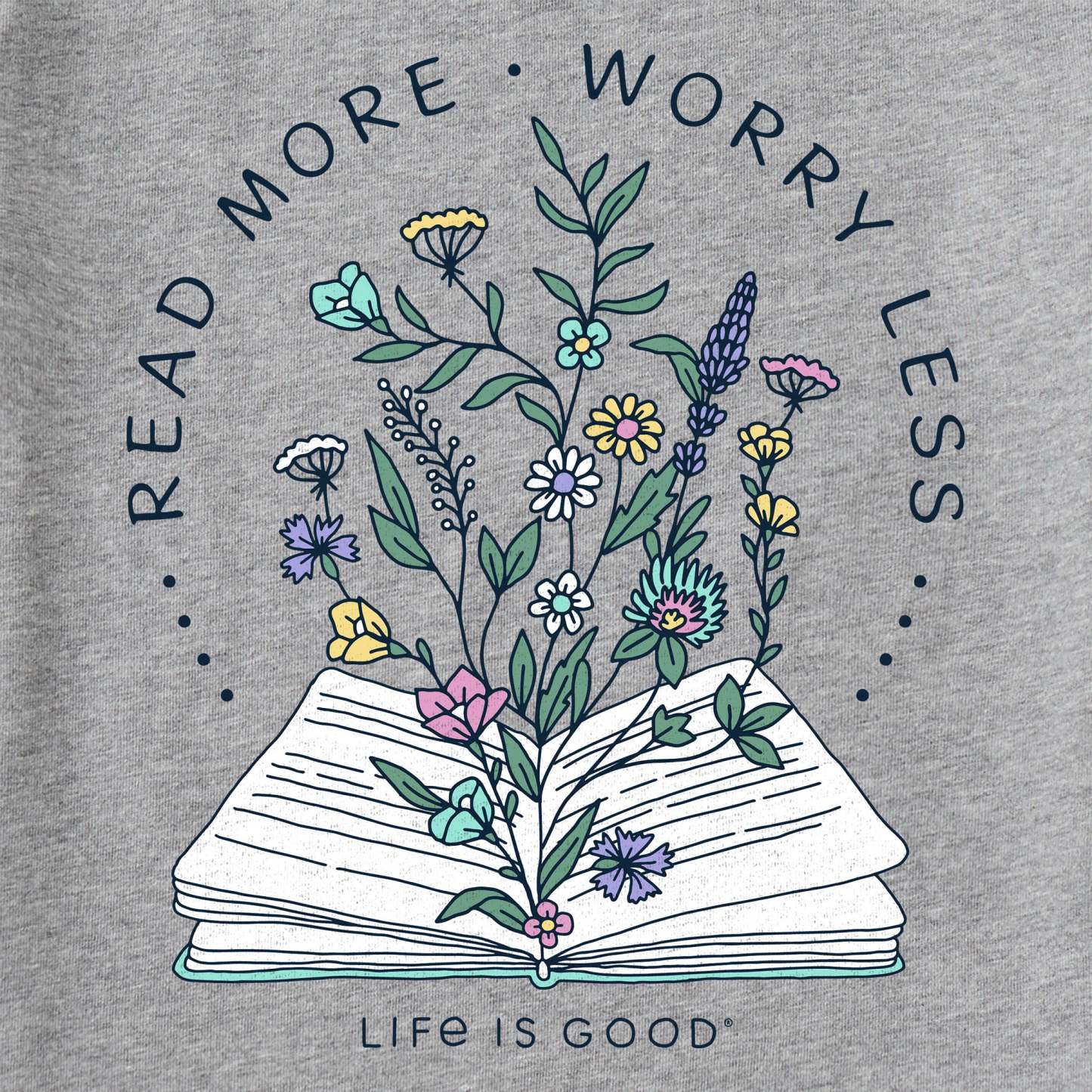 Women's Read More Flower Book Short Sleeve Tee