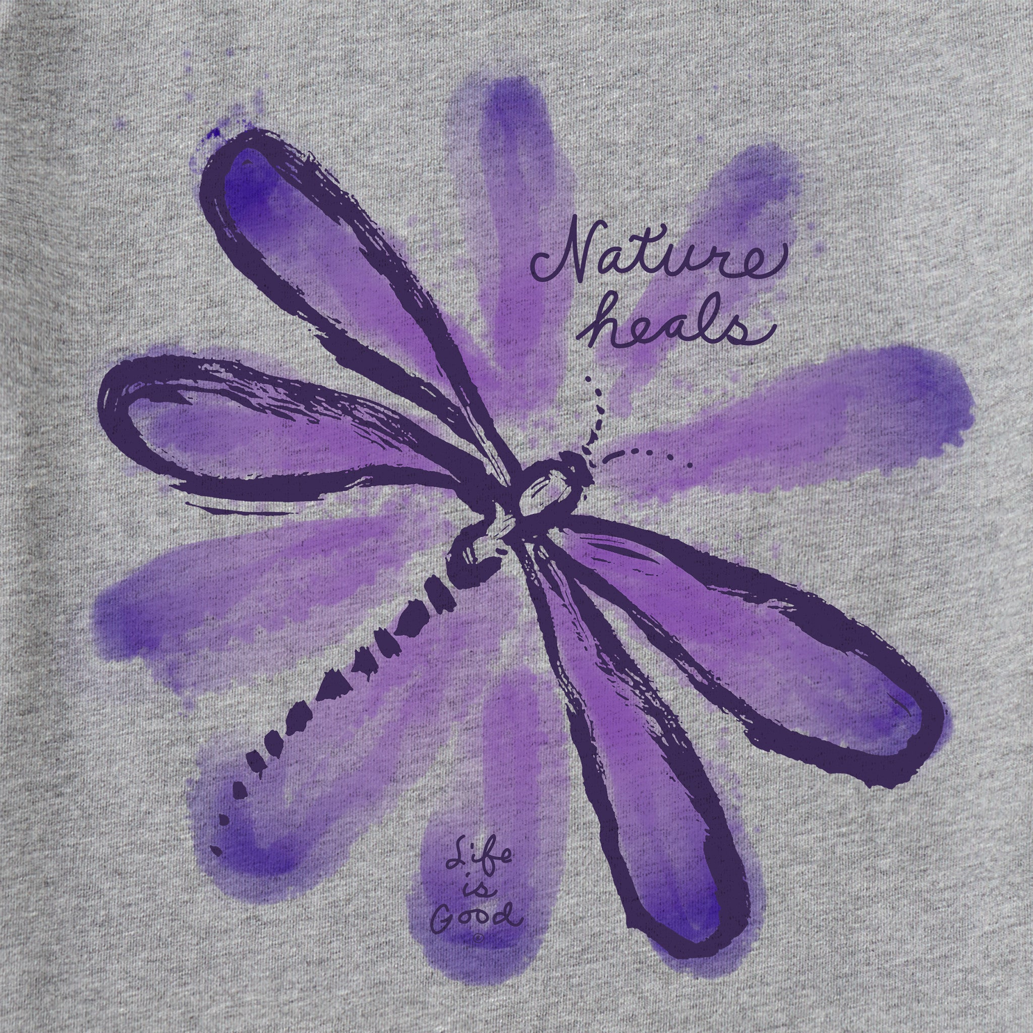 Women's Nature Heals Dragonfly Short Sleeve Vee