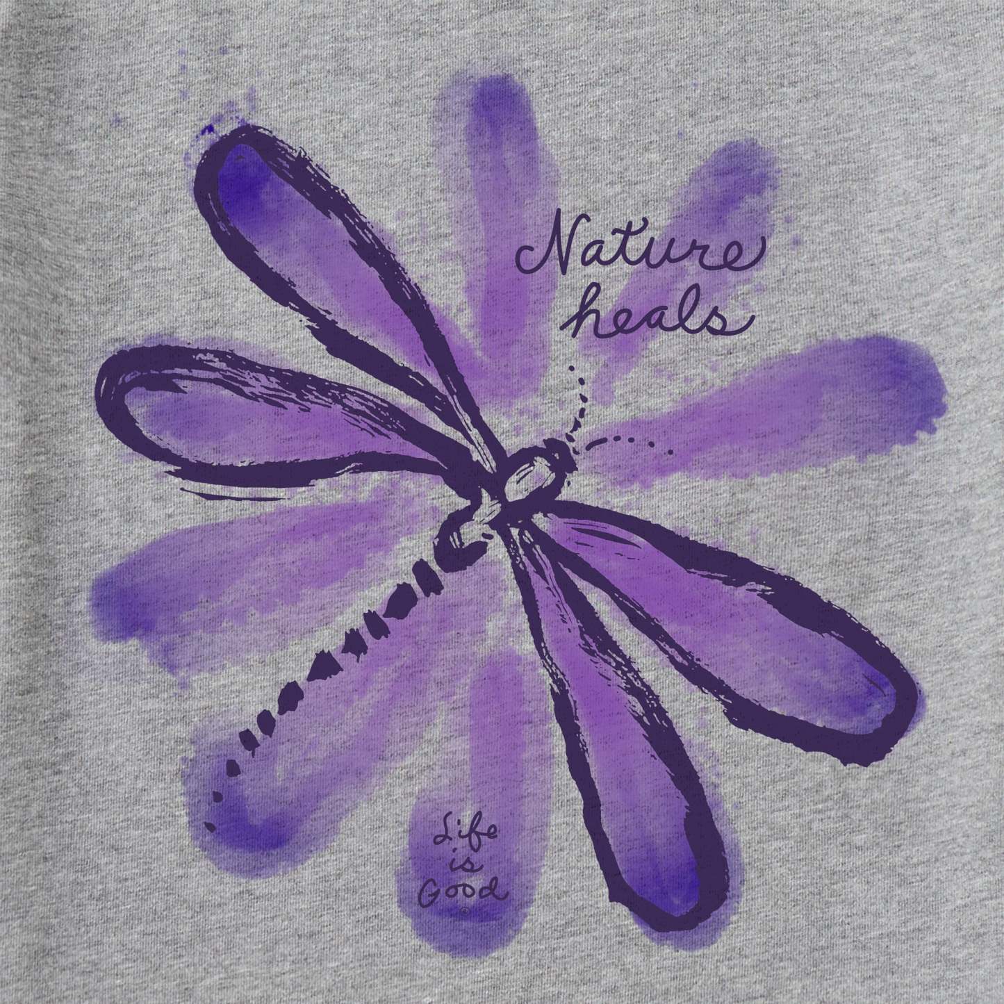 Women's Nature Heals Dragonfly Short Sleeve Vee