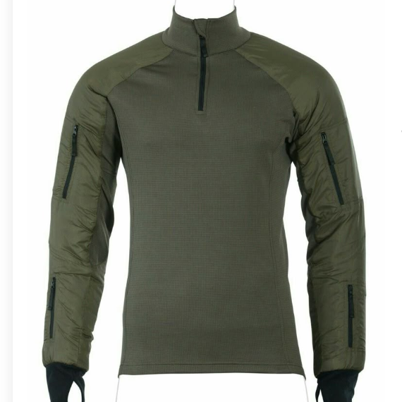 2025 Mens Tactical Shirt Long Sleeve 1/4 Zip Camo T-Shirt with Pockets