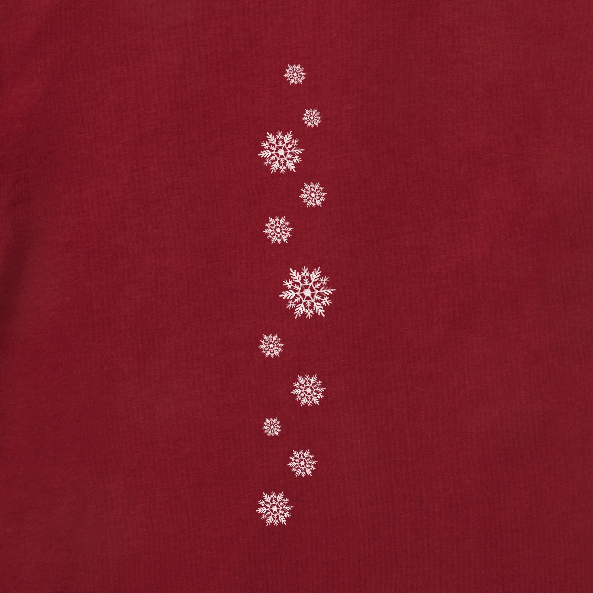 Women's Watercolor Snowflake Long Sleeve Crusher Tee