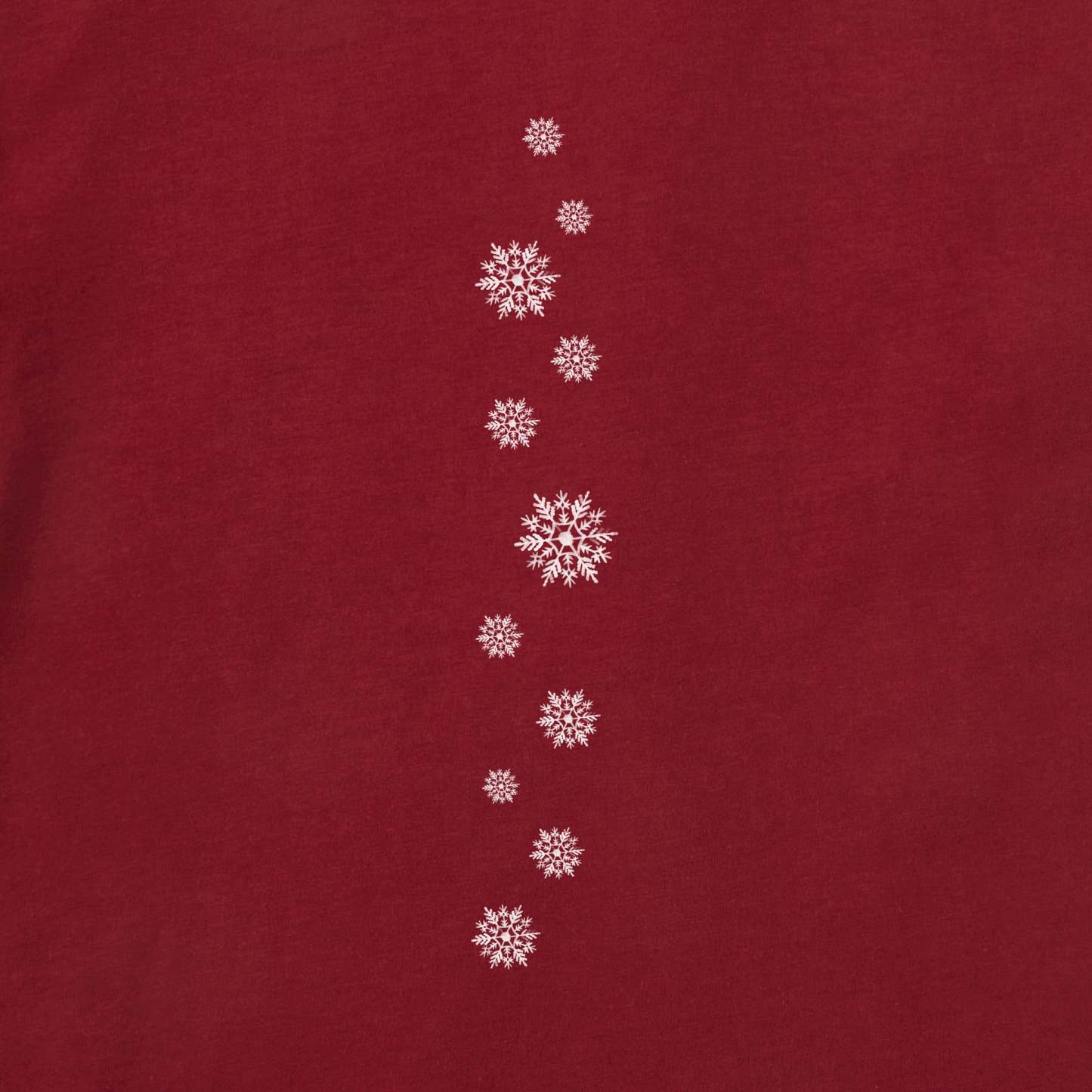 Women's Watercolor Snowflake Long Sleeve Crusher Tee