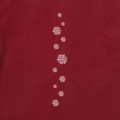 Women's Watercolor Snowflake Long Sleeve Crusher Tee