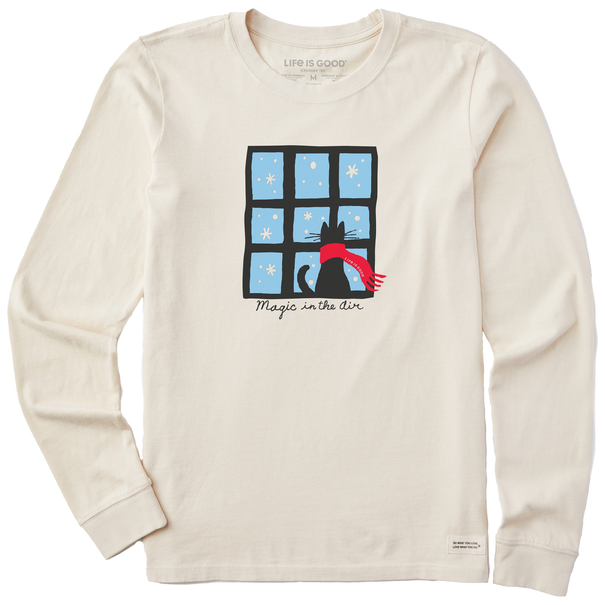 Women's Magic in the Air Cat Long Sleeve Crusher Tee