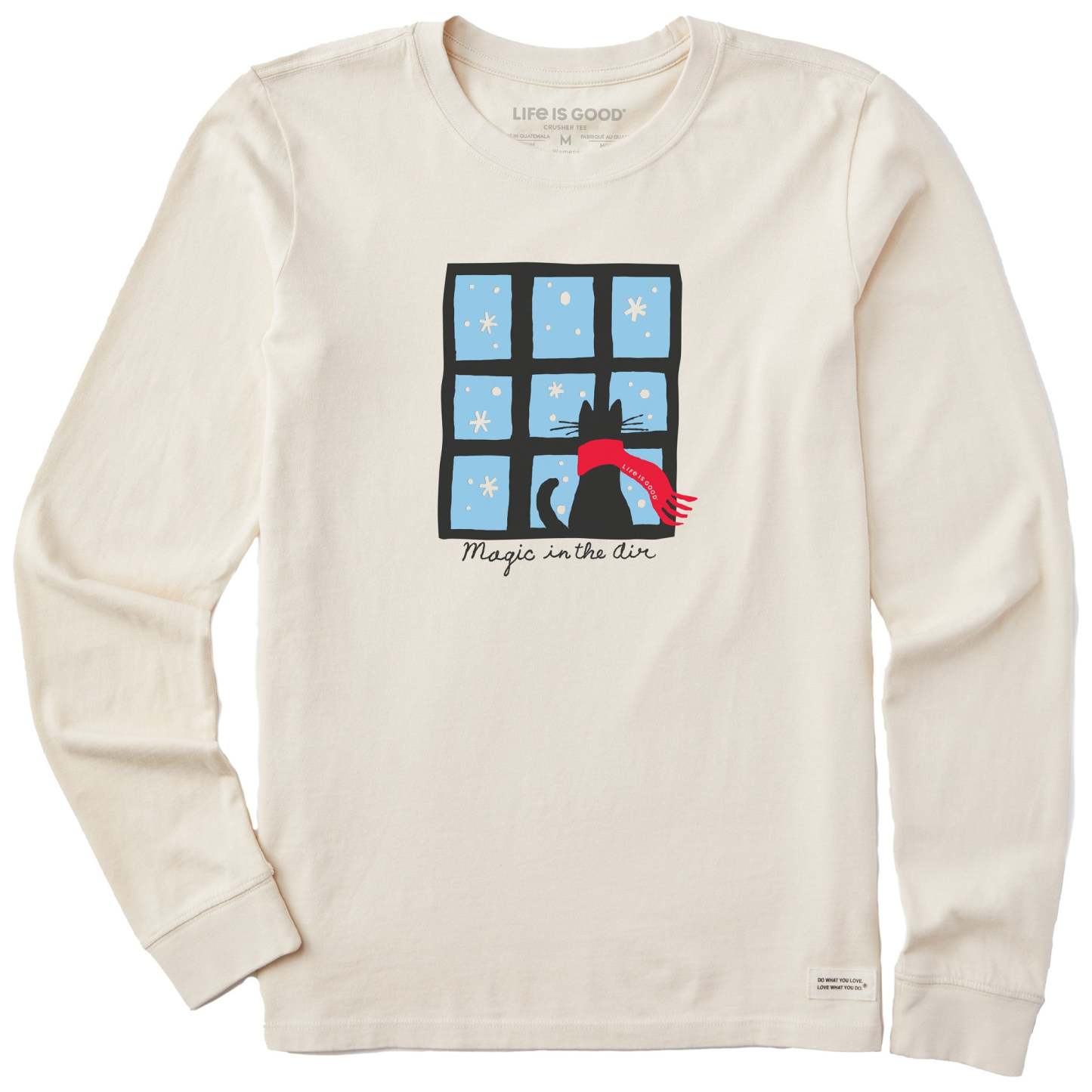 Women's Magic in the Air Cat Long Sleeve Crusher Tee