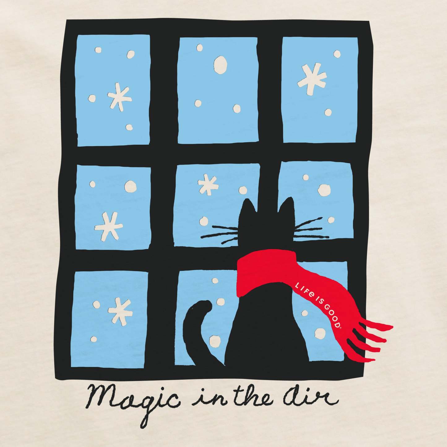 Women's Magic in the Air Cat Long Sleeve Crusher Tee