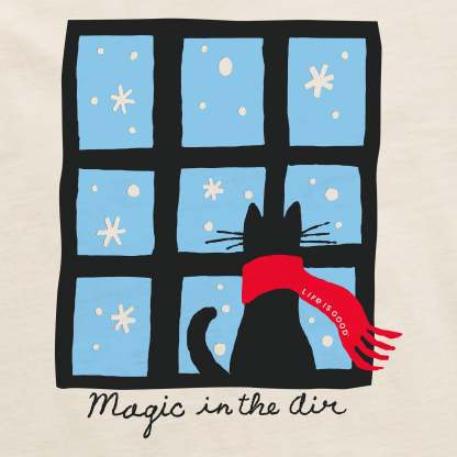 Women's Magic in the Air Cat Long Sleeve Crusher Tee