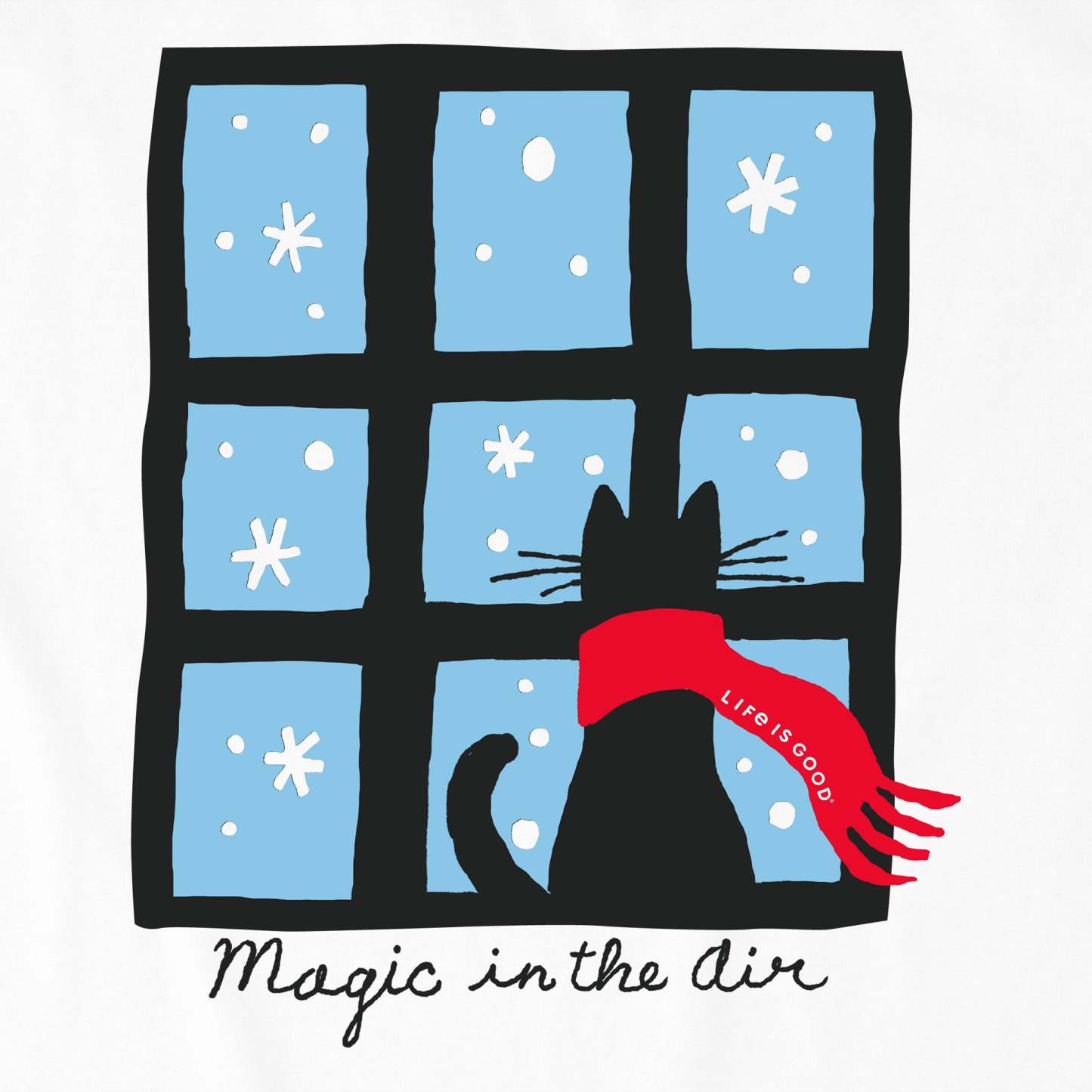 Women's Magic in the Air Cat Long Sleeve Crusher Tee