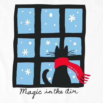 Women's Magic in the Air Cat Long Sleeve Crusher Tee