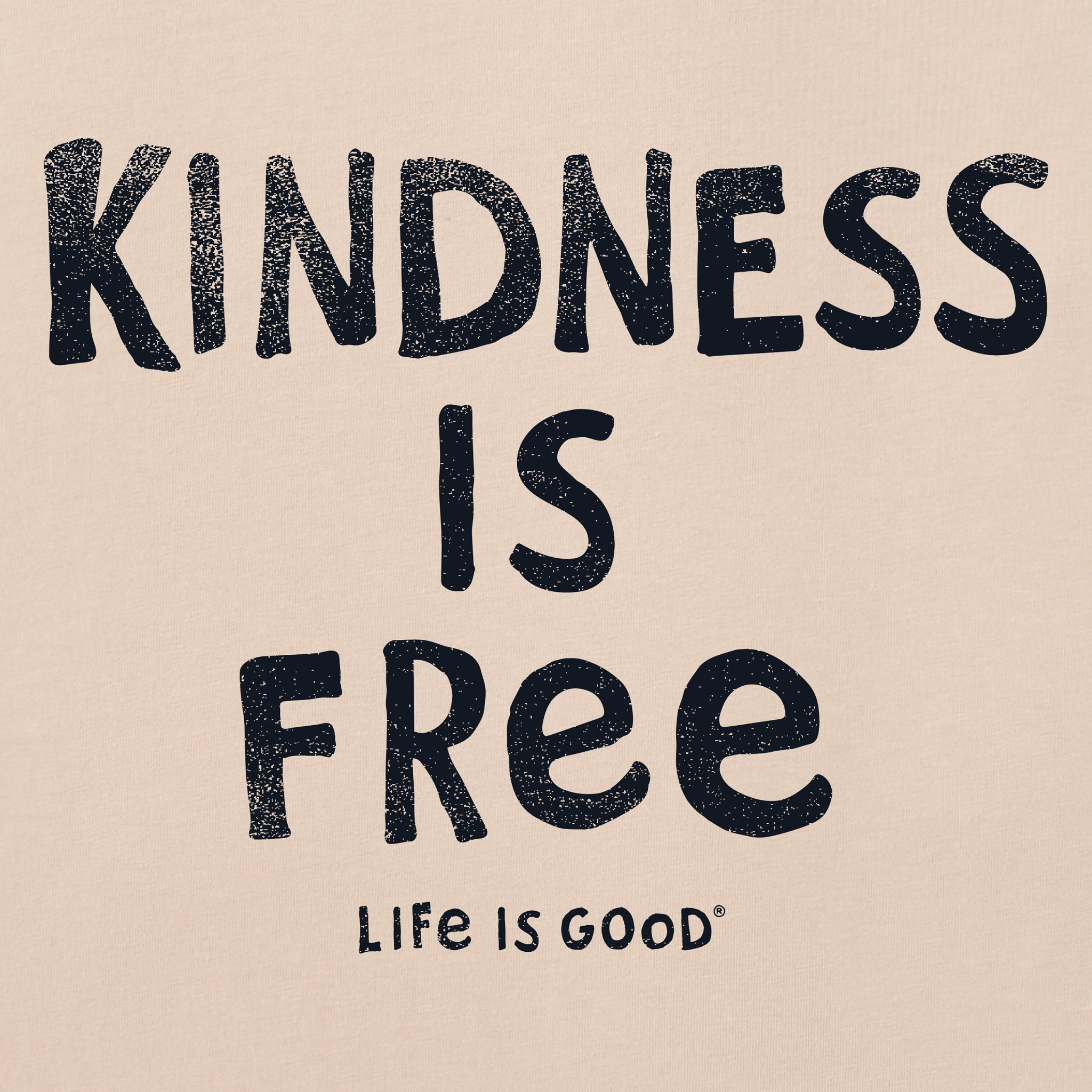 Women's Kindness is Free Long Sleeve Crusher Tee