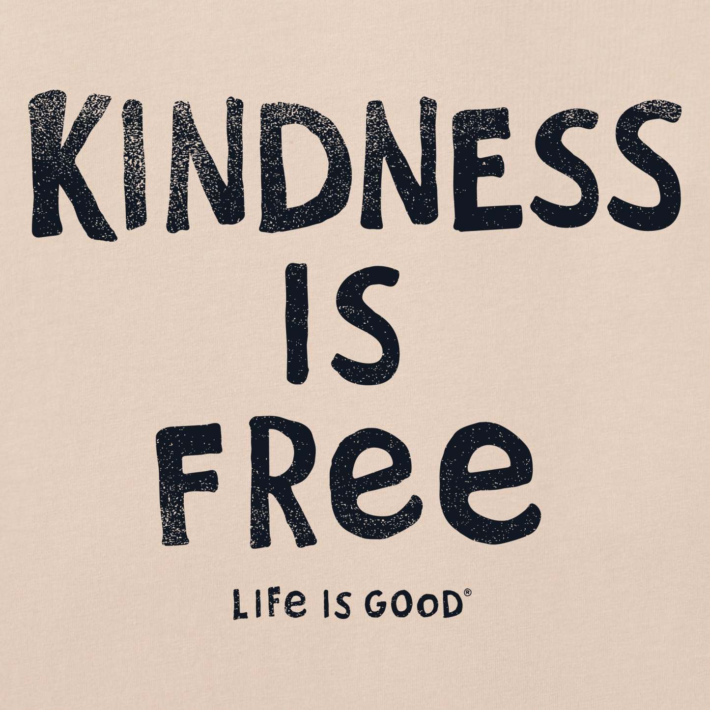Women's Kindness is Free Long Sleeve Crusher Tee