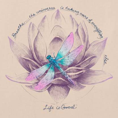 Women's Dragonfly Lotus Breathe Short Sleeve Tee