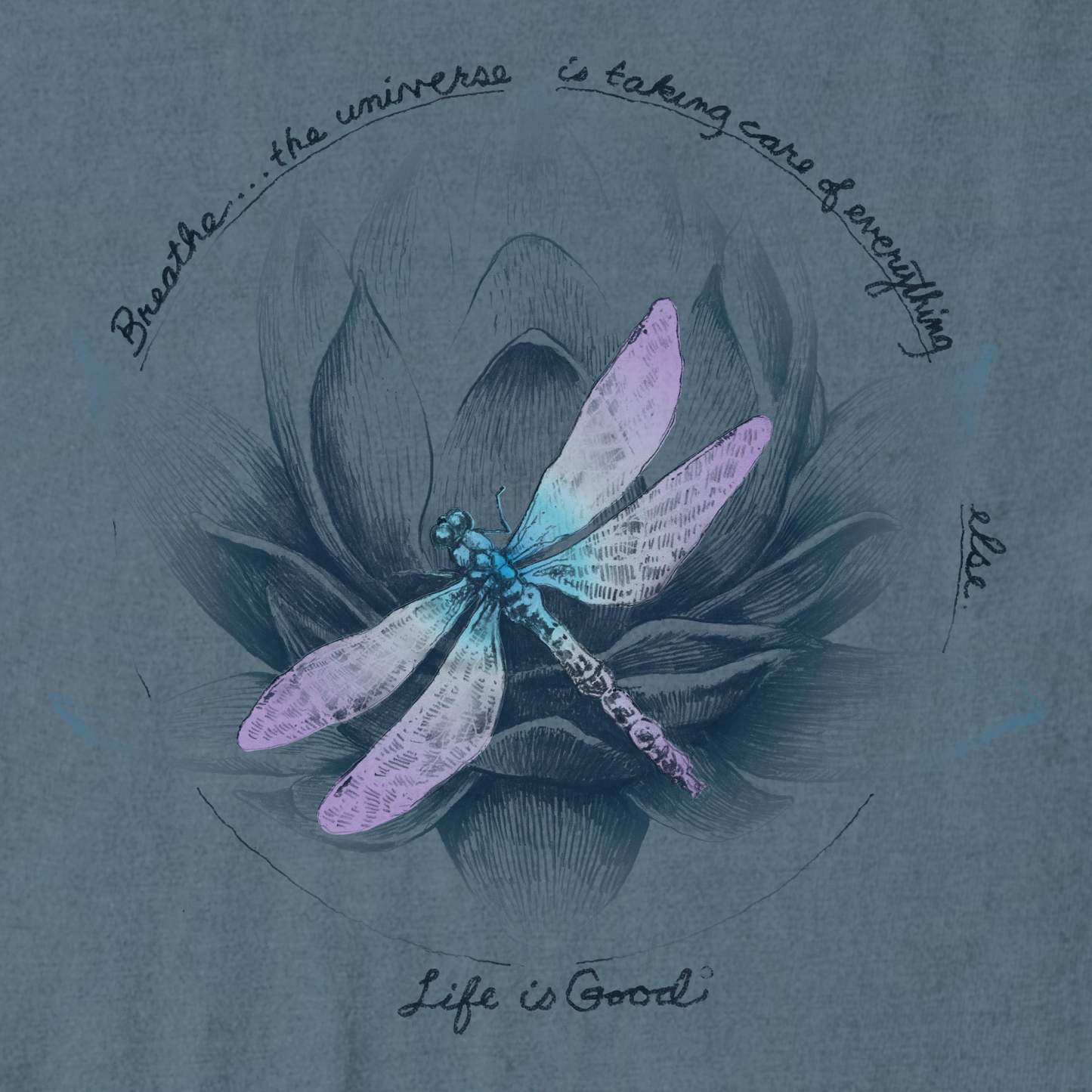 Women's Dragonfly Lotus Breathe Short Sleeve Tee