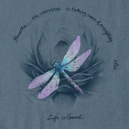 Women's Dragonfly Lotus Breathe Short Sleeve Tee