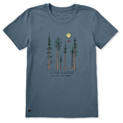 Women's Life is Good Among the Trees Short Sleeve Tee