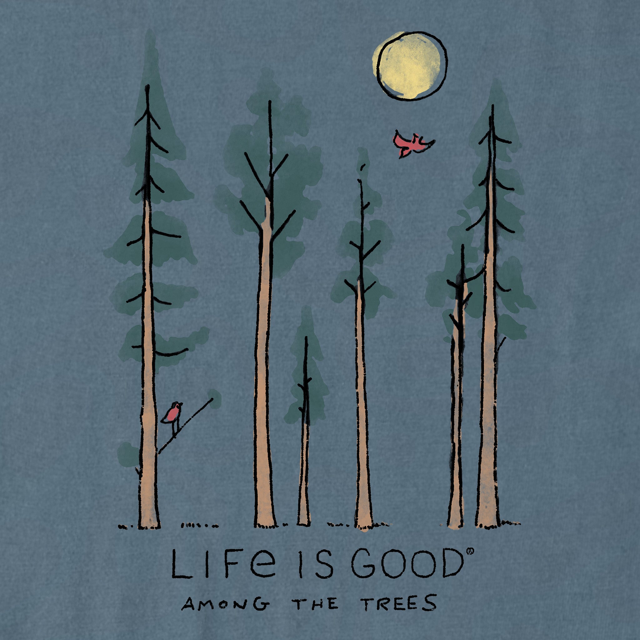 Women's Life is Good Among the Trees Short Sleeve Tee