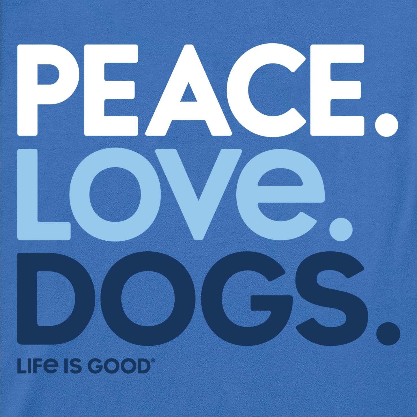 Women's Peace Love Dogs Short Sleeve Crusher Tee