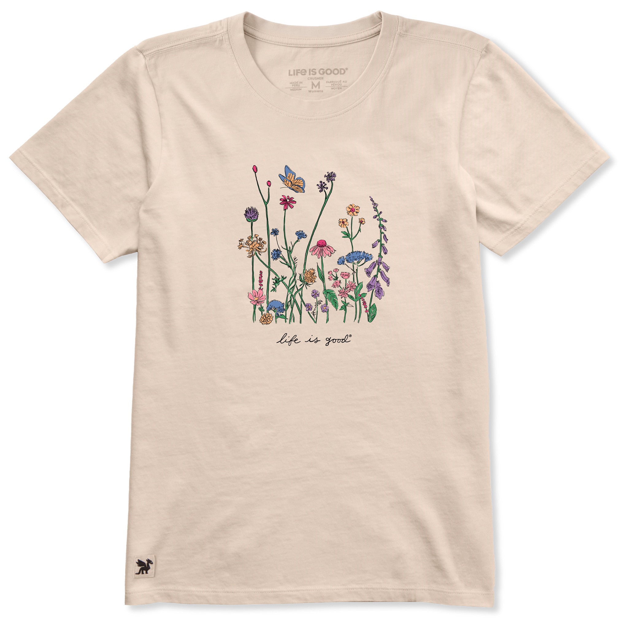 Women's Realaxed Wildflowers Short Sleeve Tee