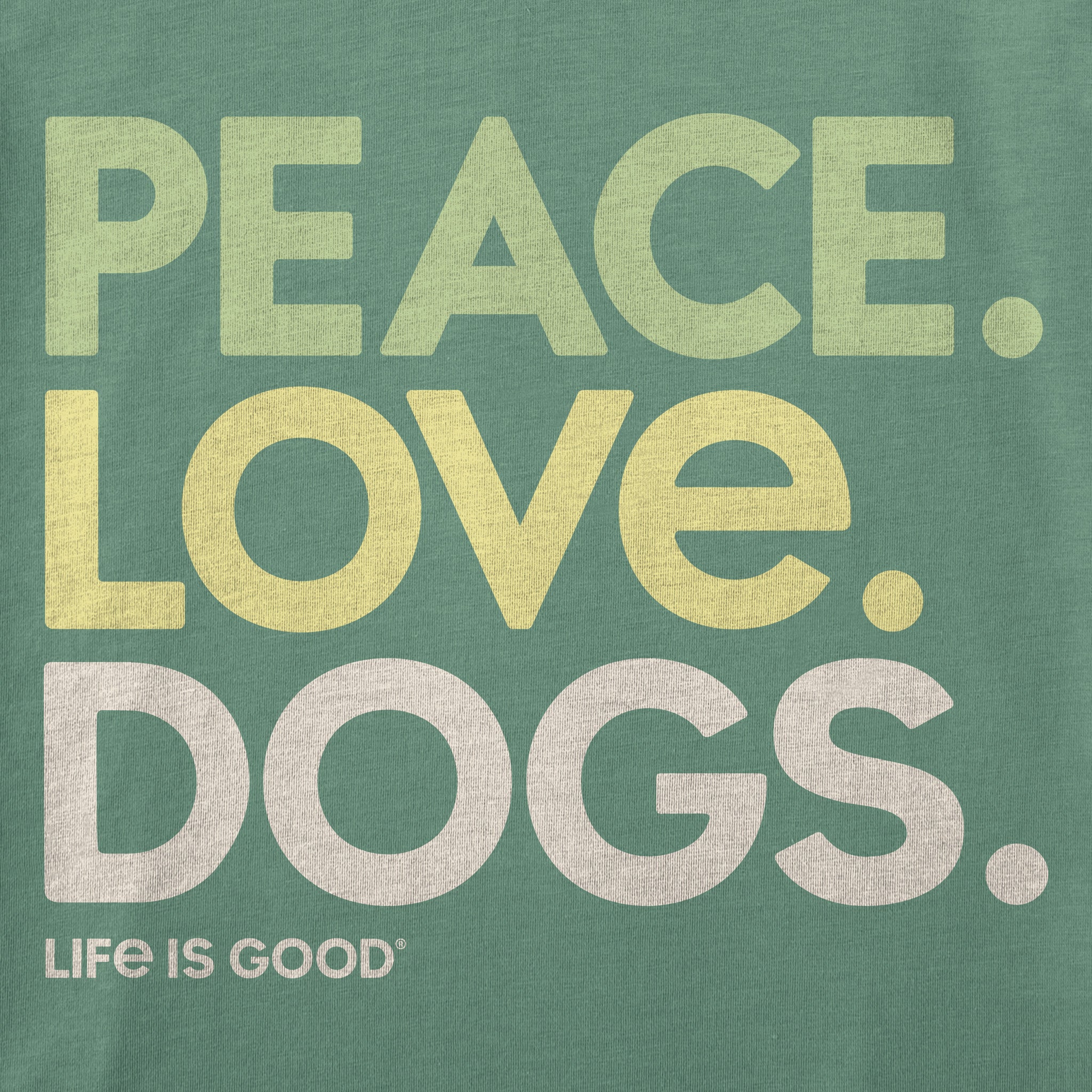 Women's Peace Love Dogs Short Sleeve Crusher Tee