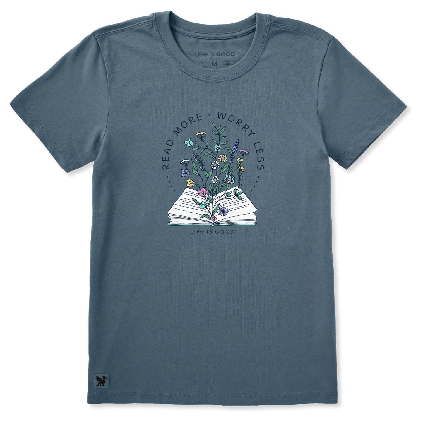 Women's Read More Flower Book Short Sleeve Tee