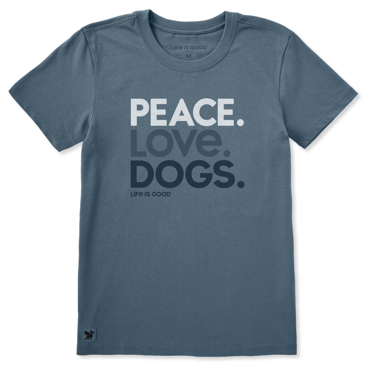 Women's Peace Love Dogs Short Sleeve Crusher Tee