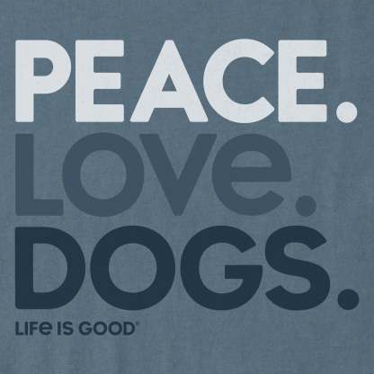 Women's Peace Love Dogs Short Sleeve Crusher Tee