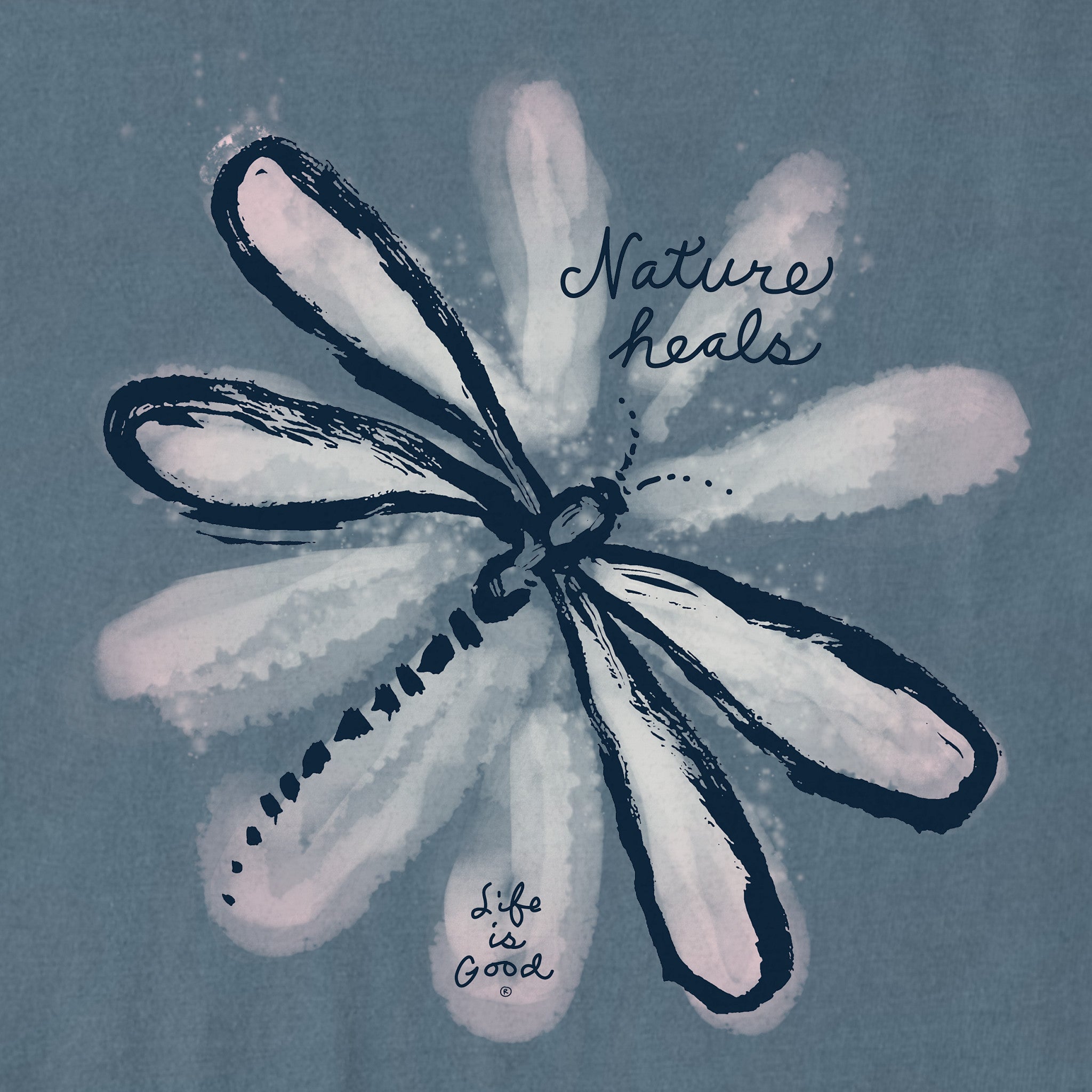 Women's Nature Heals Dragonfly Short Sleeve Vee