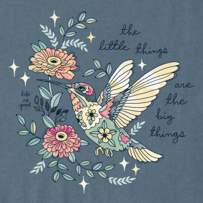 Women's Little Thing Hummingbird Short Sleeve Crusher Tee