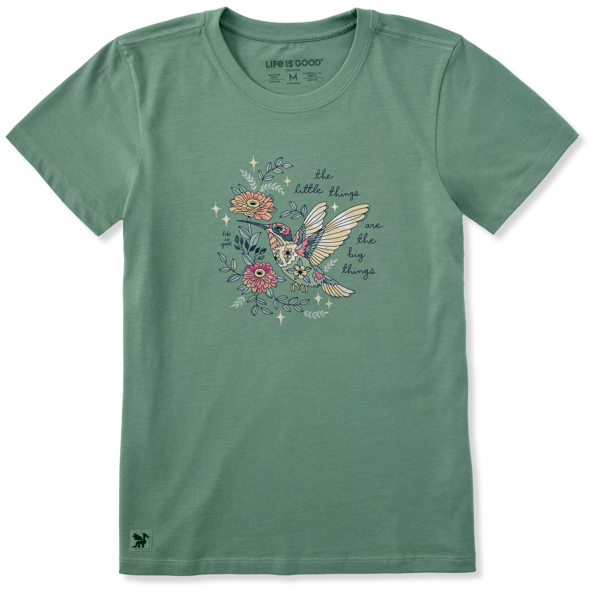 Women's Little Thing Hummingbird Short Sleeve Crusher Tee
