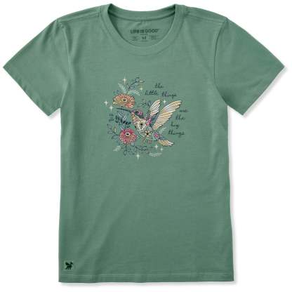Women's Little Thing Hummingbird Short Sleeve Crusher Tee