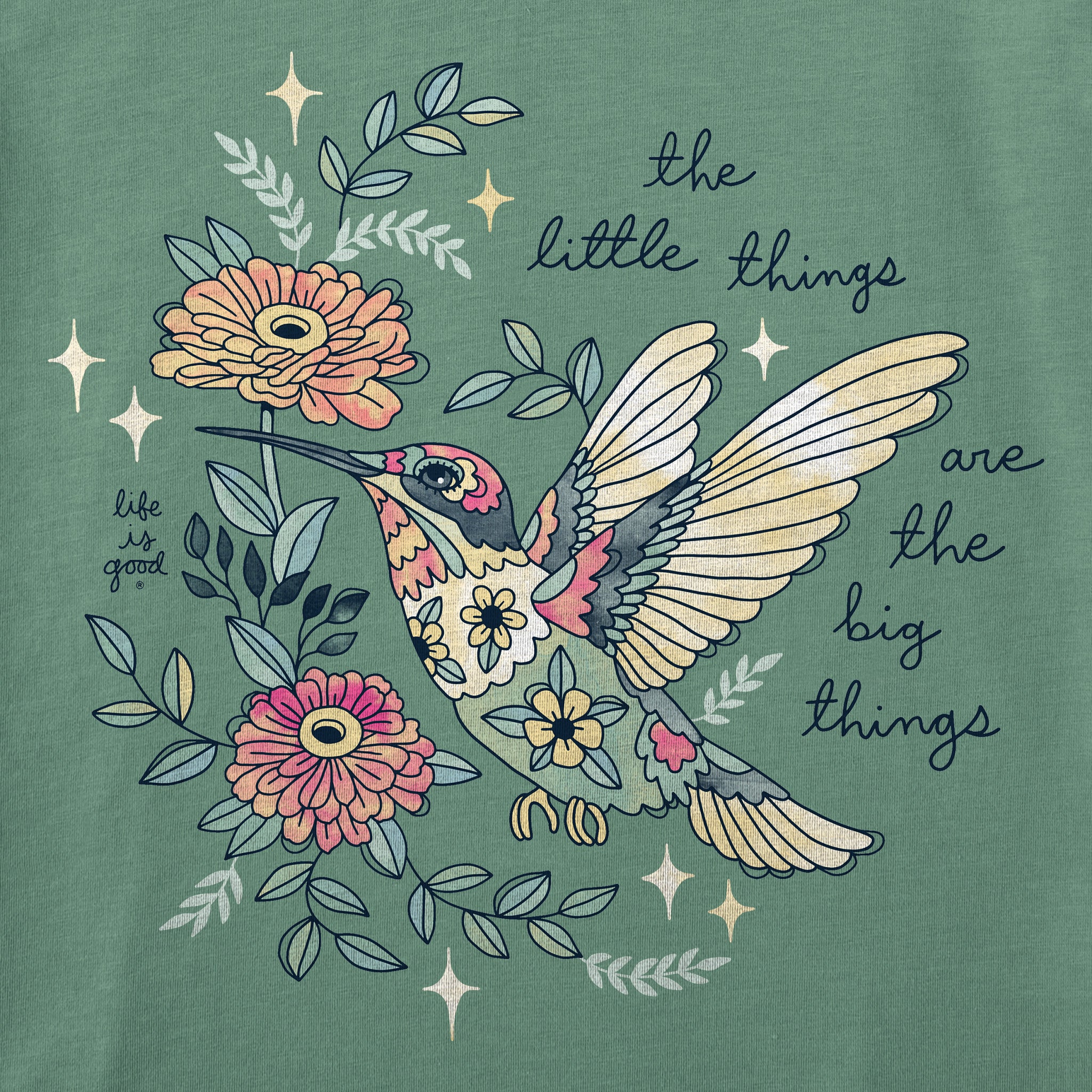 Women's Little Thing Hummingbird Short Sleeve Crusher Tee