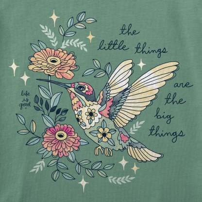 Women's Little Thing Hummingbird Short Sleeve Crusher Tee