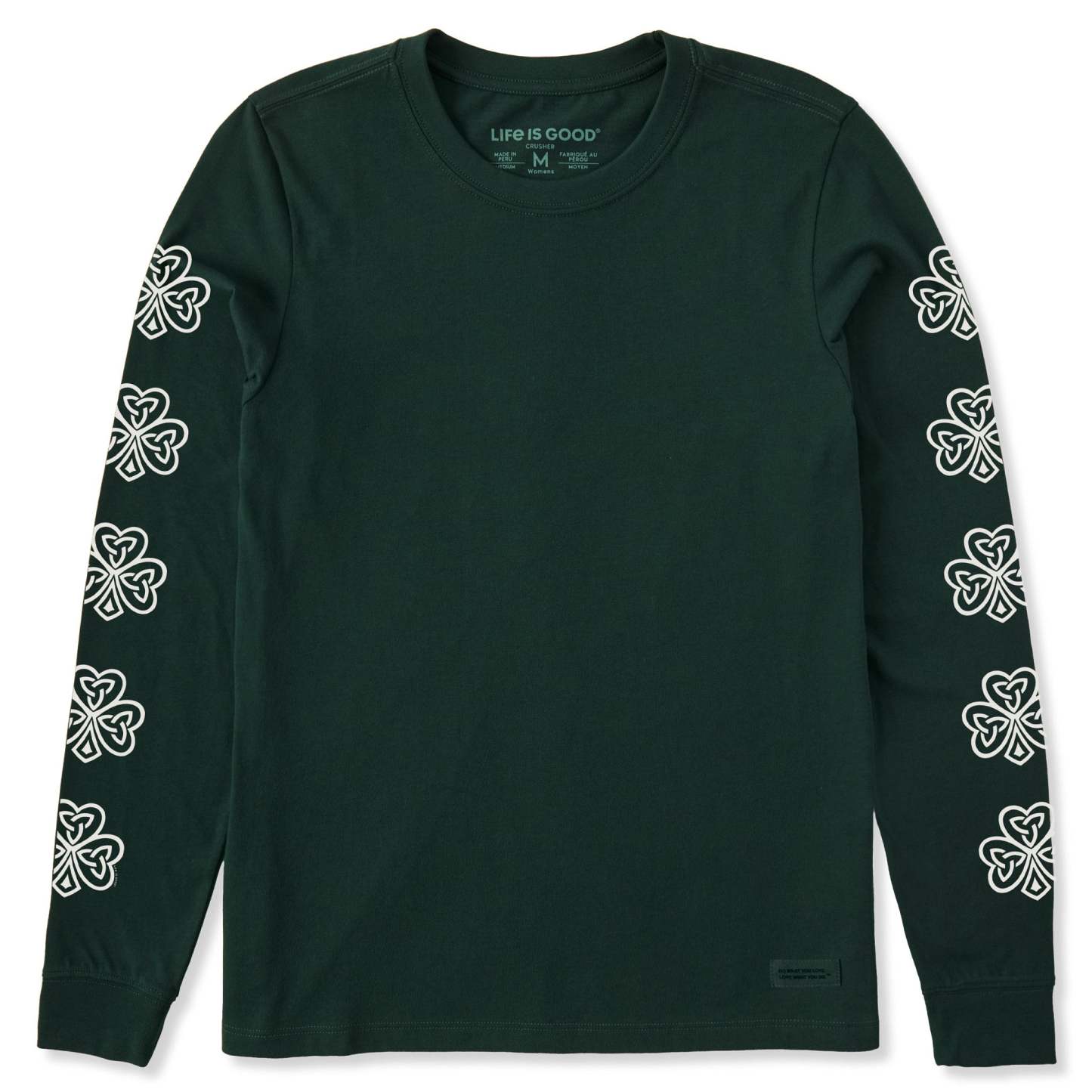 Women's Celtic Clovers Long Sleeve Crusher Tee