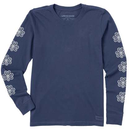 Women's Celtic Clovers Long Sleeve Crusher Tee