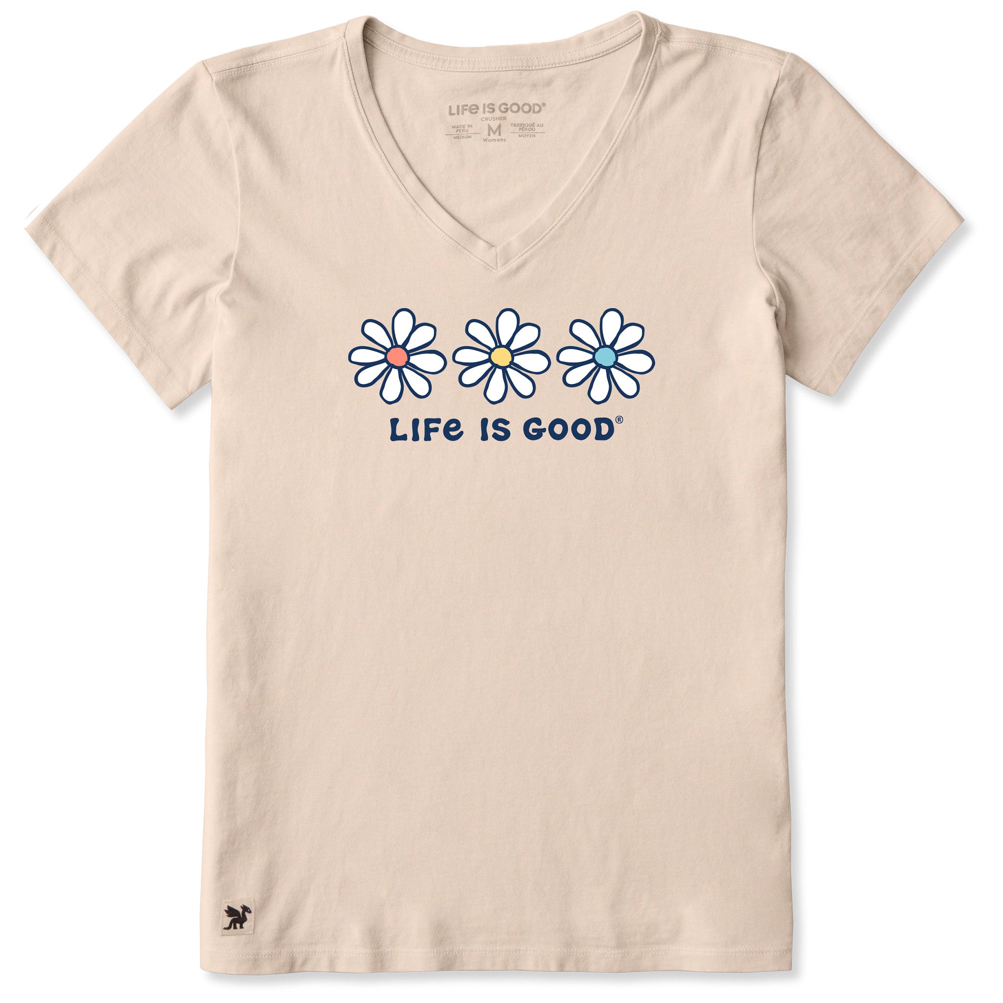 Women's 3 Daisies Short Sleeve Vee