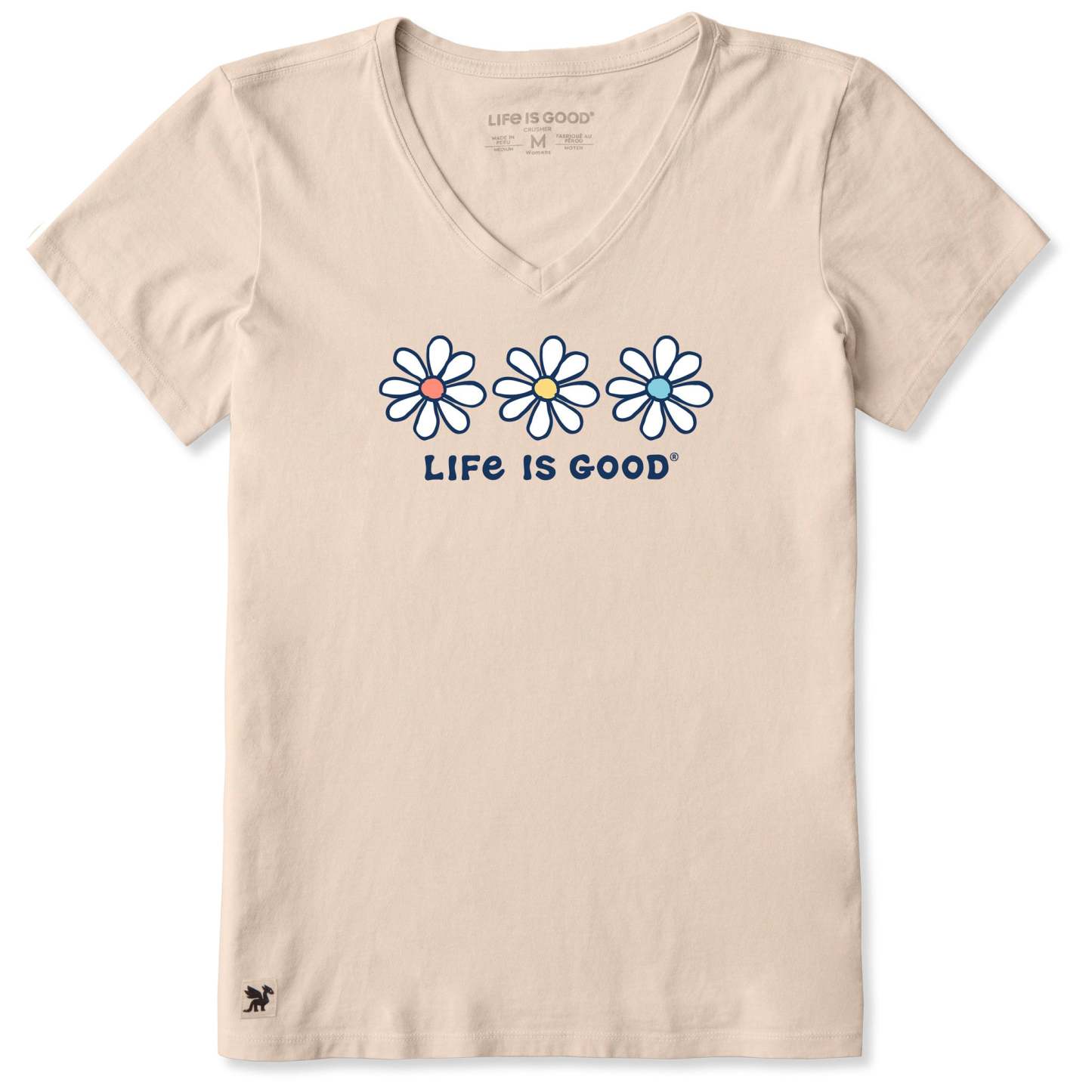 Women's 3 Daisies Short Sleeve Vee
