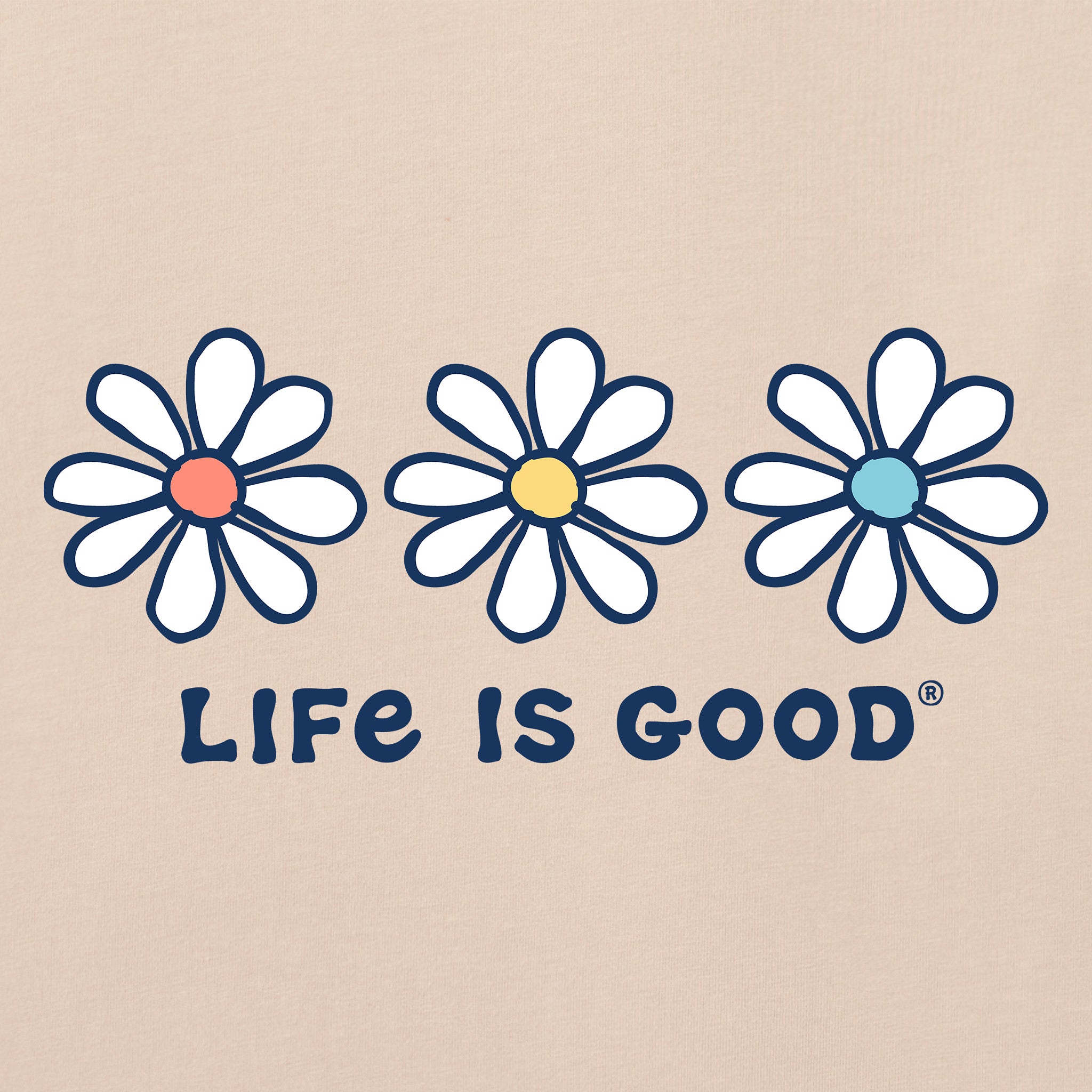 Women's 3 Daisies Short Sleeve Vee