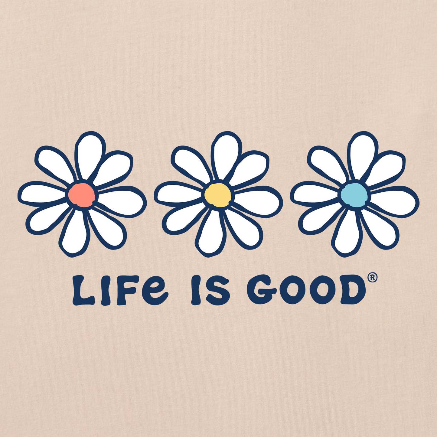 Women's 3 Daisies Short Sleeve Vee