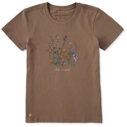 Women's Realaxed Wildflowers Short Sleeve Tee