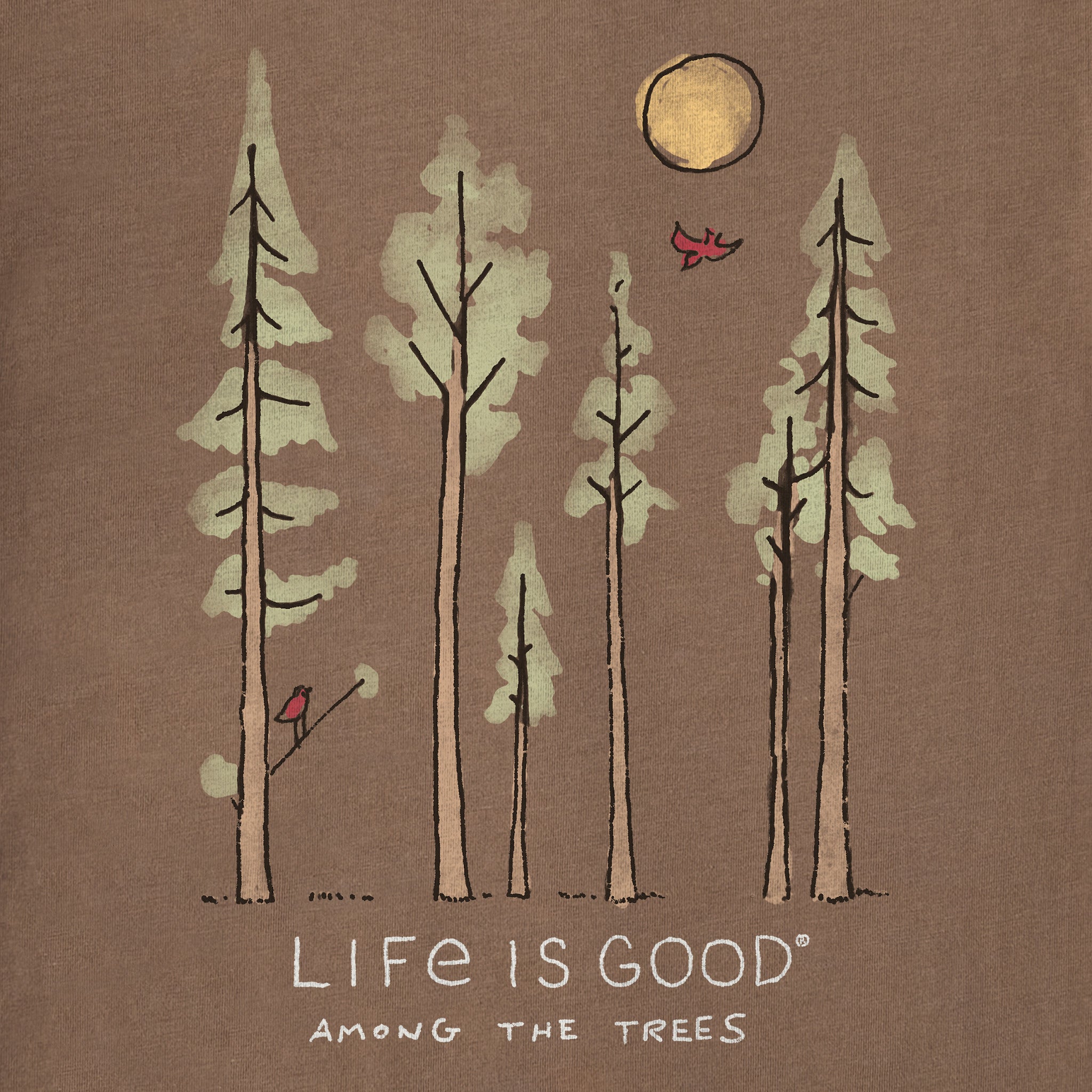 Women's Life is Good Among the Trees Short Sleeve Tee