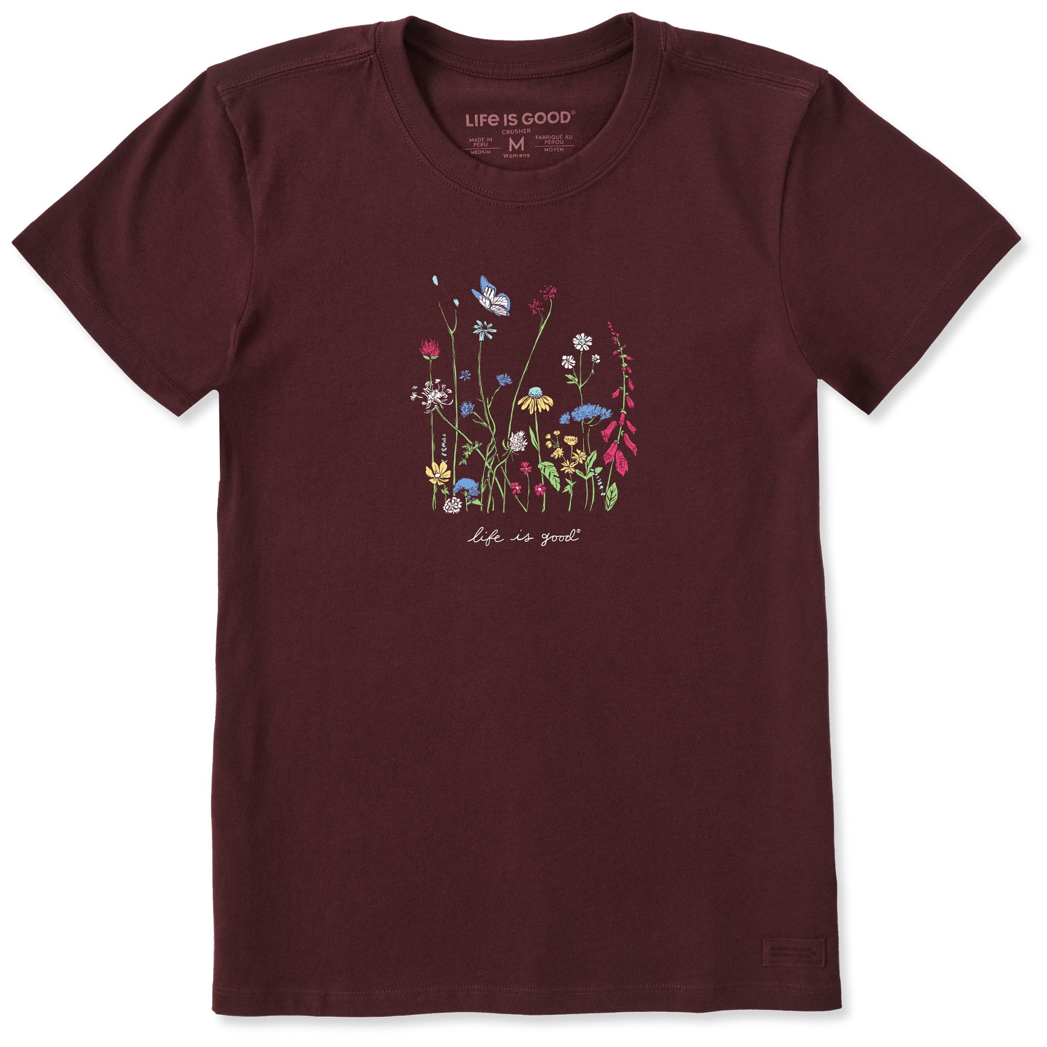 Women's Realaxed Wildflowers Short Sleeve Tee