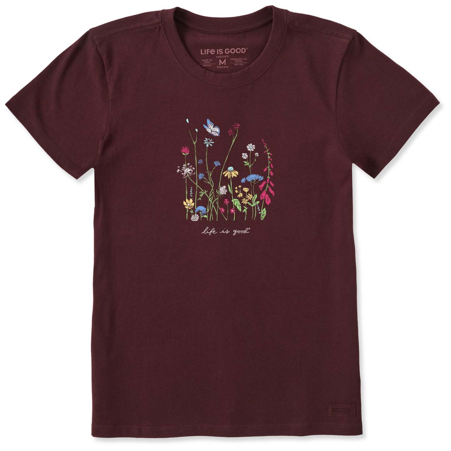 Women's Realaxed Wildflowers Short Sleeve Tee