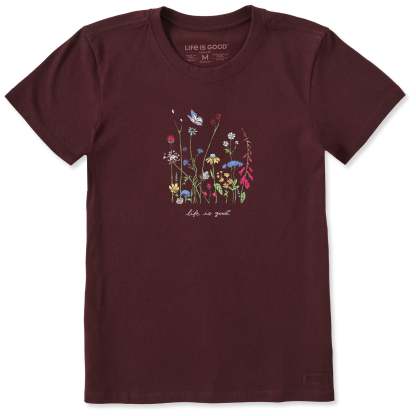 Women's Realaxed Wildflowers Short Sleeve Tee