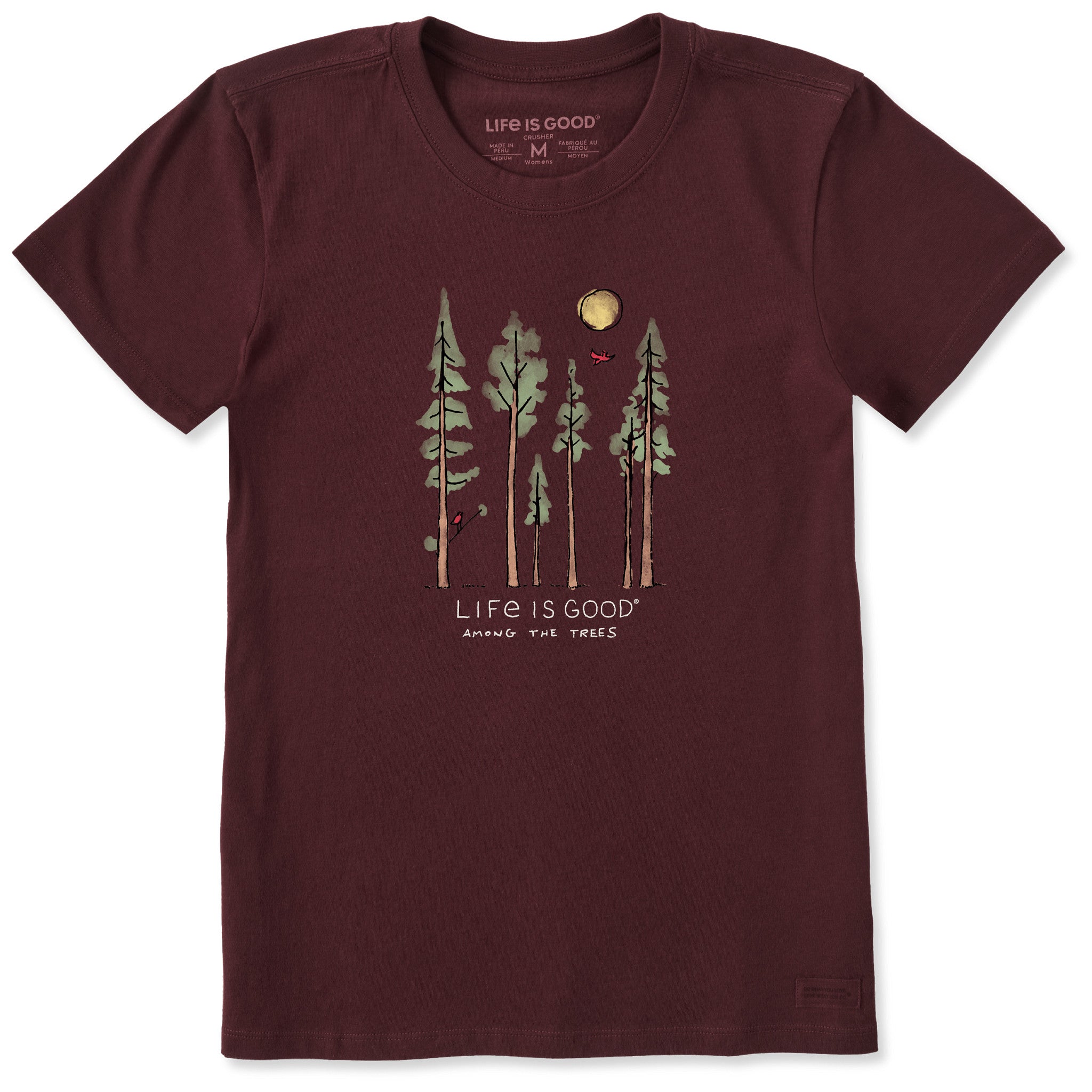 Women's Life is Good Among the Trees Short Sleeve Tee