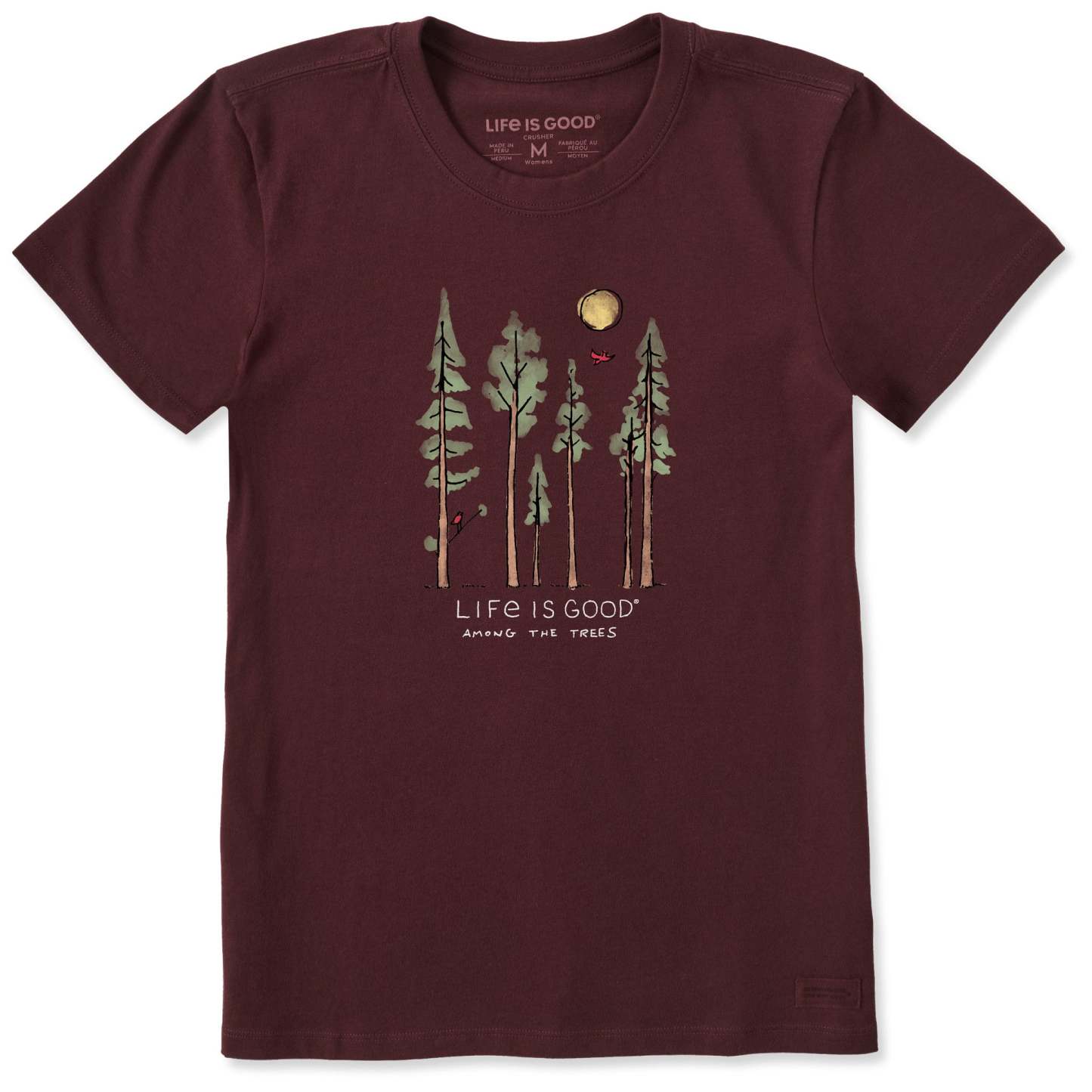 Women's Life is Good Among the Trees Short Sleeve Tee