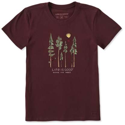 Women's Life is Good Among the Trees Short Sleeve Tee
