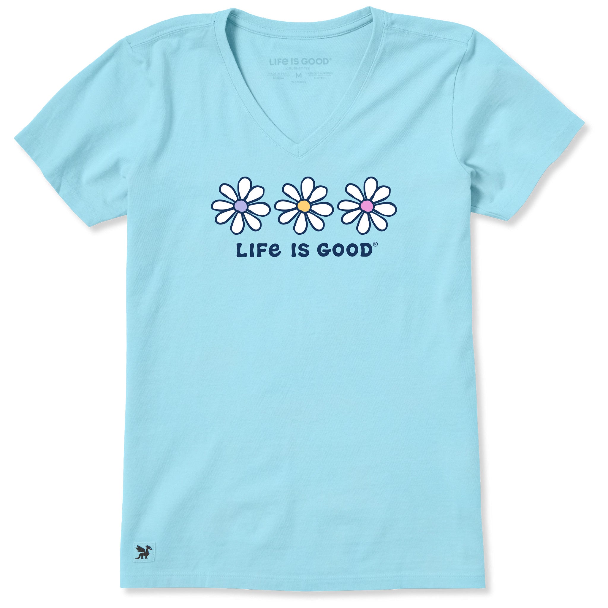 Women's 3 Daisies Short Sleeve Vee
